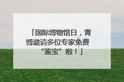 国际博物馆日，青博邀请多位专家免费“鉴宝”啦！
