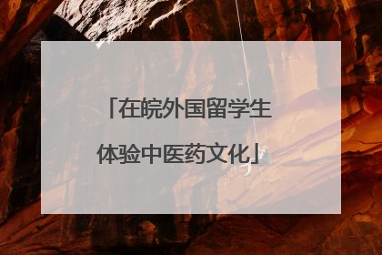 在皖外国留学生体验中医药文化