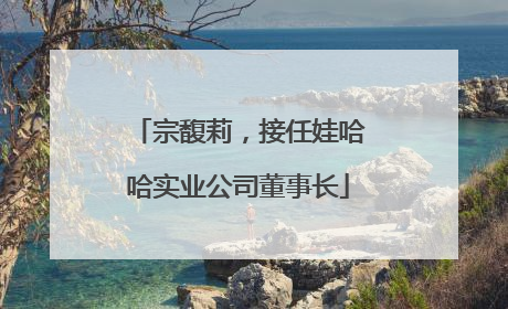 宗馥莉，接任娃哈哈实业公司董事长