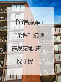 宜昌点军：“柔性”清理违规菜地 还绿于民