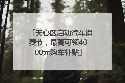 天心区启动汽车消费节，最高可领4000元购车补贴