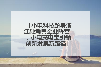 小电科技跻身浙江独角兽企业阵营，小电充电宝引领创新发展新路径