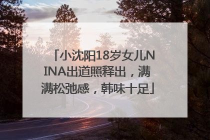 小沈阳18岁女儿NINA出道照释出，满满松弛感，韩味十足