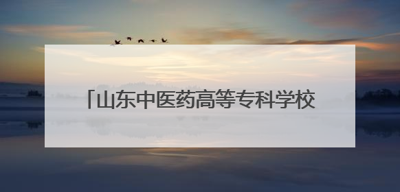 山东中医药高等专科学校公布2025招生章程