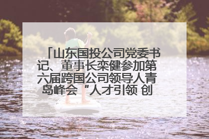 山东国投公司党委书记、董事长栾健参加第六届跨国公司领导人青岛峰会“人才引领 创新驱动”人力资源高质量发展对话会