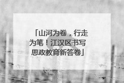 山河为卷，行走为笔！江汉区书写思政教育新答卷