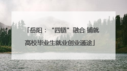 岳阳：“四链”融合 铺就高校毕业生就业创业通途
