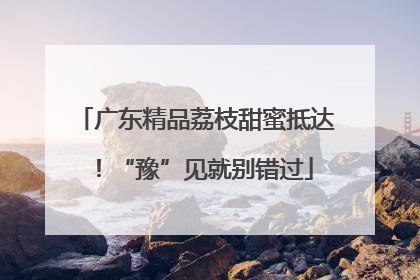 广东精品荔枝甜蜜抵达！“豫”见就别错过