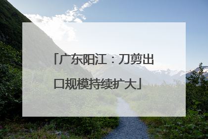 广东阳江：刀剪出口规模持续扩大