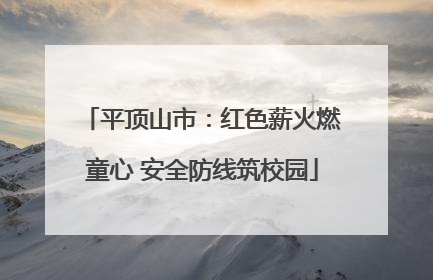 平顶山市：红色薪火燃童心 安全防线筑校园