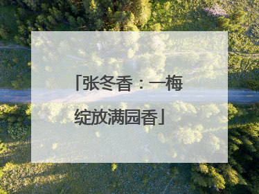 张冬香：一梅绽放满园香