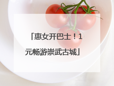 惠女开巴士！1元畅游崇武古城