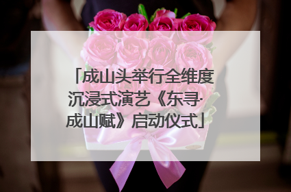 成山头举行全维度沉浸式演艺《东寻·成山赋》启动仪式