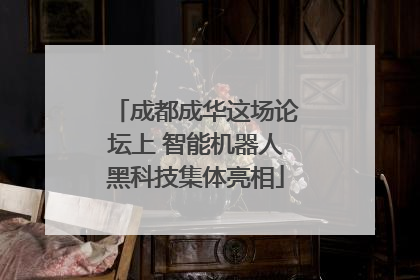 成都成华这场论坛上 智能机器人黑科技集体亮相