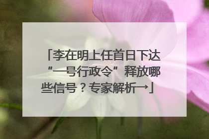 李在明上任首日下达“一号行政令”释放哪些信号？专家解析→