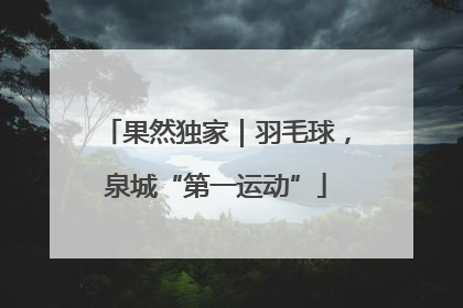 果然独家｜羽毛球，泉城“第一运动”