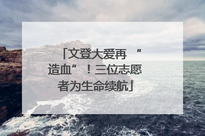 文登大爱再 “造血”！三位志愿者为生命续航