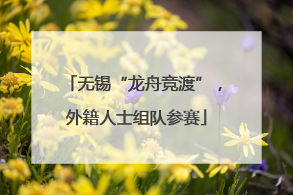 无锡“龙舟竞渡”，外籍人士组队参赛