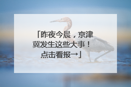 昨夜今晨，京津冀发生这些大事！点击看报→