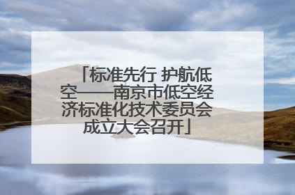 标准先行 护航低空——南京市低空经济标准化技术委员会成立大会召开