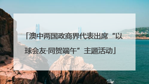 澳中两国政商界代表出席“以球会友·同贺端午”主题活动