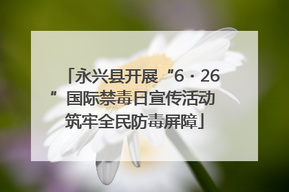 永兴县开展“6・26”国际禁毒日宣传活动 筑牢全民防毒屏障