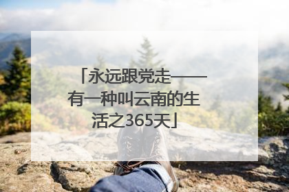 永远跟党走——有一种叫云南的生活之365天