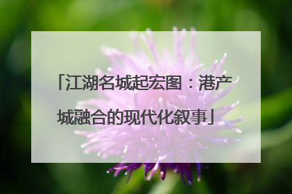 江湖名城起宏图：港产城融合的现代化叙事