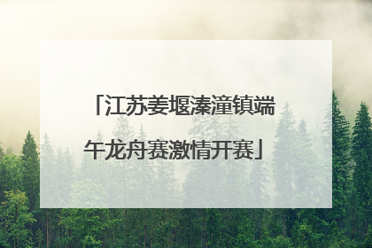 江苏姜堰溱潼镇端午龙舟赛激情开赛