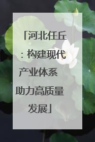 河北任丘：构建现代产业体系 助力高质量发展