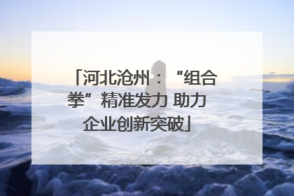 河北沧州：“组合拳”精准发力 助力企业创新突破