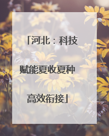 河北：科技赋能夏收夏种高效衔接