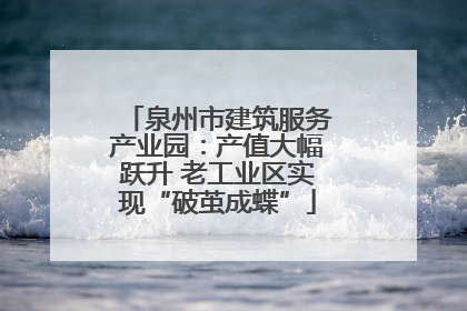 泉州市建筑服务产业园：产值大幅跃升 老工业区实现“破茧成蝶”