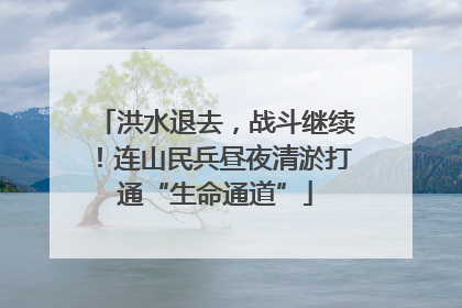 洪水退去，战斗继续！连山民兵昼夜清淤打通“生命通道”