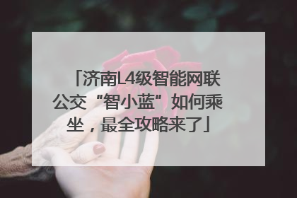 济南L4级智能网联公交“智小蓝”如何乘坐，最全攻略来了