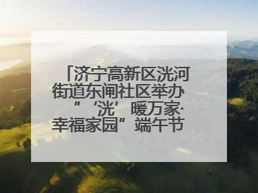 济宁高新区洸河街道东闸社区举办“‘洸’暖万家·幸福家园”端午节幸福集市活动