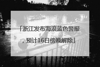 浙江发布海浪蓝色警报，预计16日傍晚解除