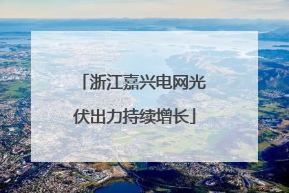 浙江嘉兴电网光伏出力持续增长