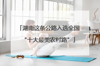 湖南这条公路入选全国“十大最美农村路”