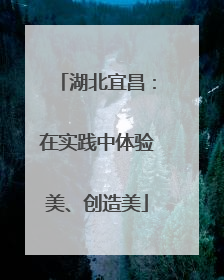 湖北宜昌：在实践中体验美、创造美