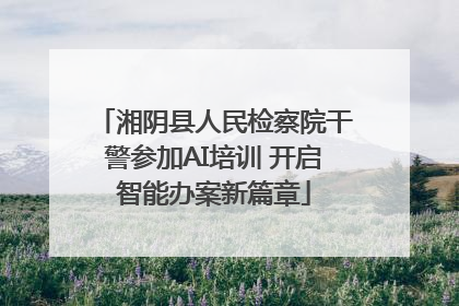 湘阴县人民检察院干警参加AI培训 开启智能办案新篇章