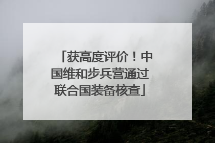 获高度评价！中国维和步兵营通过联合国装备核查
