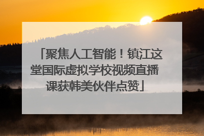 聚焦人工智能！镇江这堂国际虚拟学校视频直播课获韩美伙伴点赞