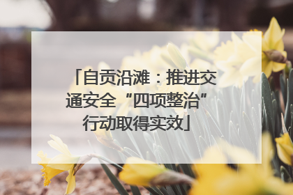 自贡沿滩：推进交通安全“四项整治”行动取得实效