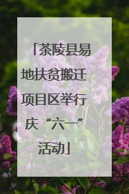 茶陵县易地扶贫搬迁项目区举行庆“六一”活动