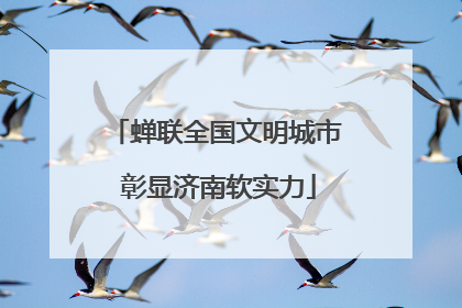 蝉联全国文明城市 彰显济南软实力