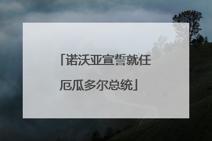 诺沃亚宣誓就任厄瓜多尔总统