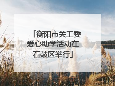 衡阳市关工委爱心助学活动在石鼓区举行