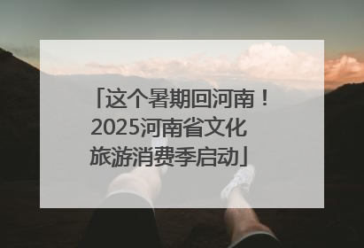 这个暑期回河南！2025河南省文化旅游消费季启动