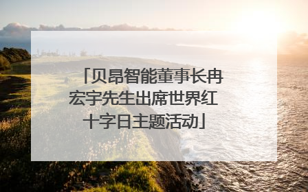 贝昂智能董事长冉宏宇先生出席世界红十字日主题活动